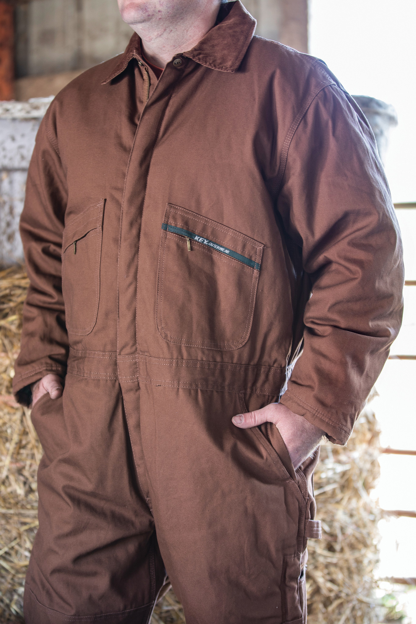 975.29 Insulated Duck Coverall, Hip Zip Saddle Guaranteed Workwear