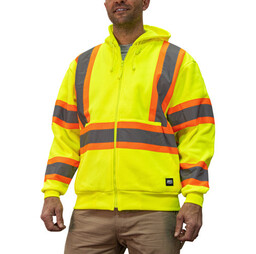 879.39 ANSI Class 3 Hi-Visibility Hooded Sweatshirt 