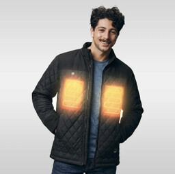A371.03 Blaze Lightweight Diamond Quilted Heated Puffer Jacket 