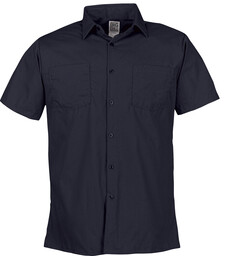 130NAY Lightweight Poplin Short-Sleeve Industrial Work Shirt 