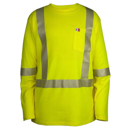 SRT5VT5YEL Lightweight FR Long Sleeve T-Shirt - 100% USA Made - Yellow 