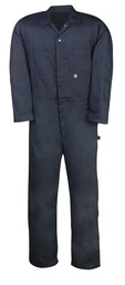 414NAY Welder's All Cotton Coverall, Zip-Front Closure 