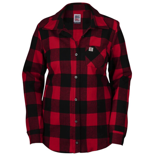 W121.384 Women's Brawny Flannel Shirt - 100% USA Made 