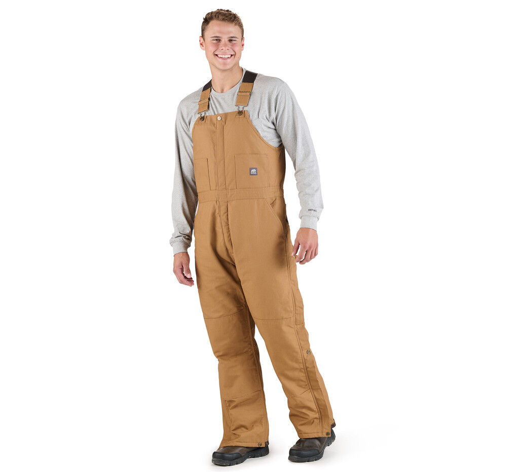 B415BD Heritage Insulated Duck Bib Overall - Brown - Berne Work