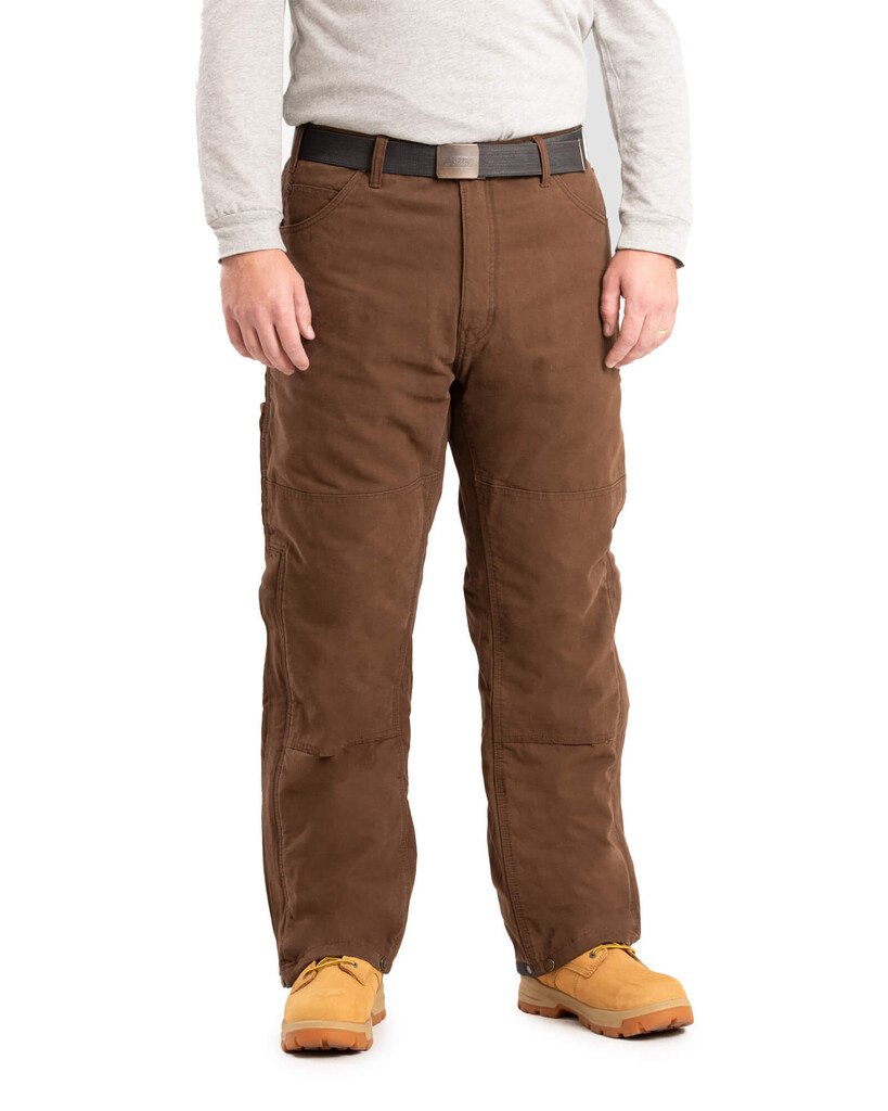 P966BB Highland Washed Duck Insulated Outer Pant - Bark - Berne