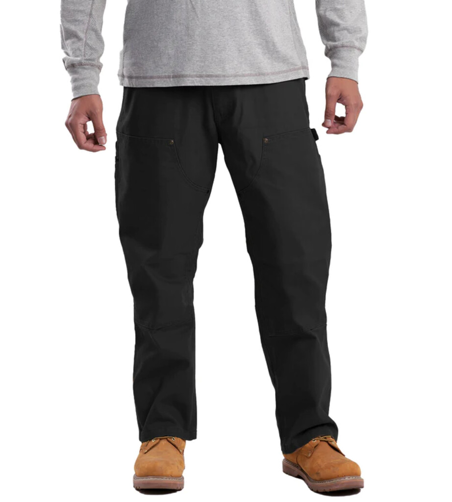 P965BK Highland DoubleFront Duck Pant Black Berne Work Clothes