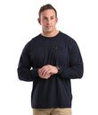 BSM39NVY Performance Long Sleeve Pocket Tee