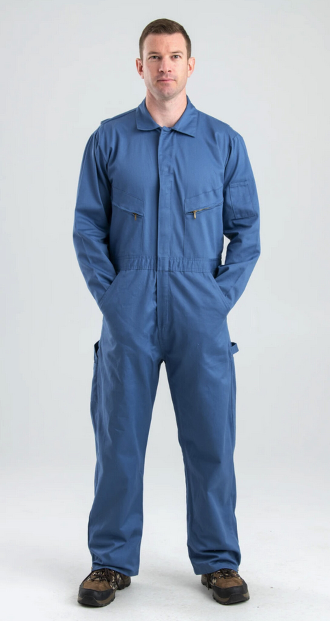 C230PB Deluxe Intake Unlined Coverall Postman Blue Berne Work