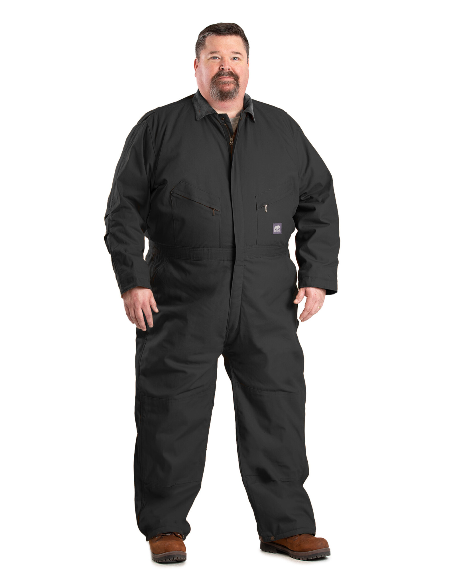 I417BK Heritage Insulated Coverall - Black - Berne Work Clothes