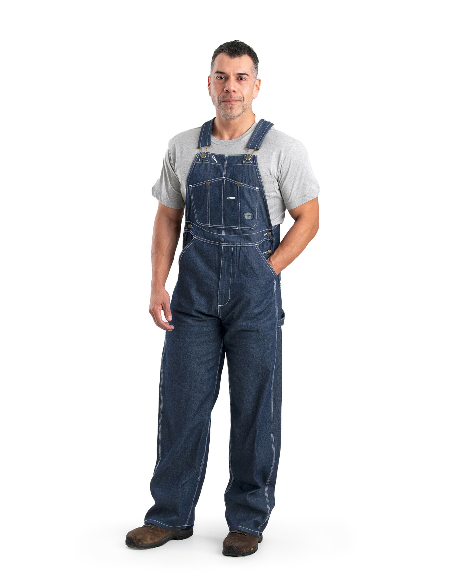 B1212DN Heritage Unlined Denim Bib Overall - Rigid Indigo Blue