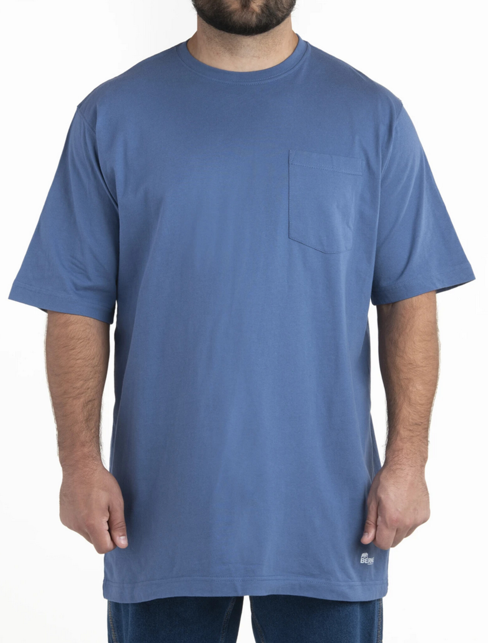 BSM16RB Heavyweight Pocket TShirt Royal Blue Berne Work Clothes Berne BSM16 Heavyweight 6