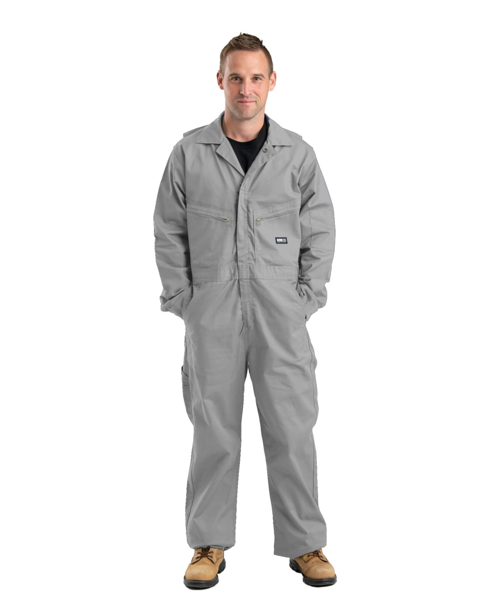 FRC04GY Flame Resistant Unlined Coverall - Grey - Berne Work