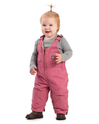 BB22MDRE Infant Softstone Insulated Duck Bib Overall 