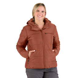WHJ26CIN NEW!!  Women's Channel Quilt Ripstop Hooded Jacket 