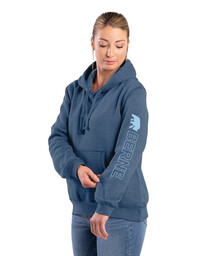 WSP401SLB Women's Signature Sleeve Hooded Pullover 