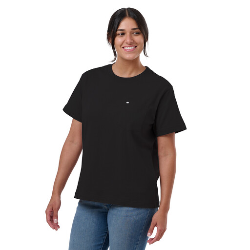BSW71BK Women's Heavyweight Pocket T-Shirt 