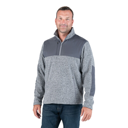 SP712HSME Flex Knit Quarter-Zip Sweater 