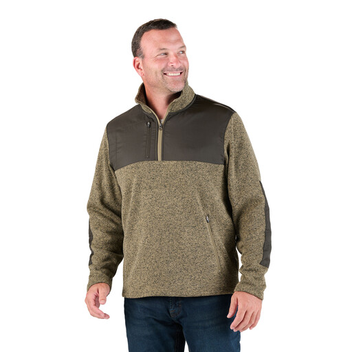 SP712HTBG Flex Knit Quarter-Zip Sweater 