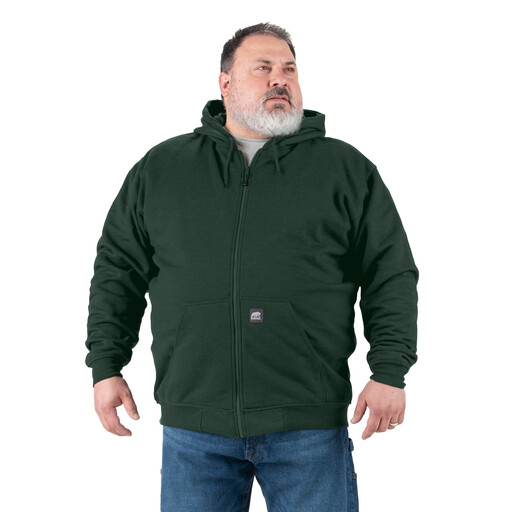 SZ101GN Heritage Thermal Lined Hooded Sweatshirt, Full Zip 