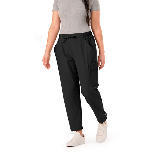 WP300BK Women's Flex Relaxed Fit Cargo Crop Pant 