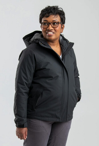 WRJ27BK Women's Coastline Waterproof Insulated Storm Jacket 