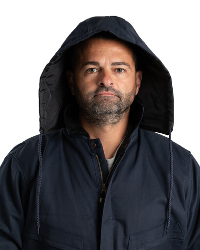 HD414NV Heritage Snap-On Twill Hood 