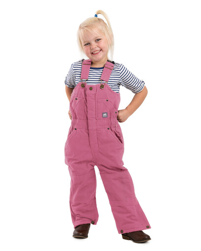 BB21TDRE Toddler Softstone Insulated Bib Overall 