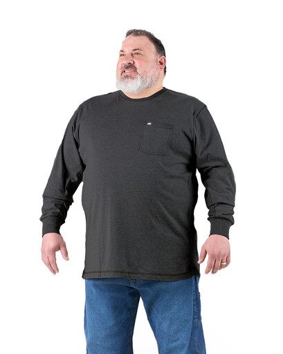 BSM42BK WorkVent Performance Long Sleeve Pocket Tee 