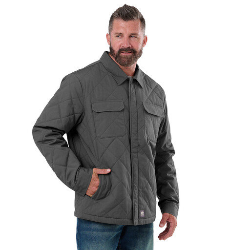 SH42SLA NEW!! Quilted Water Repellent Shirt Jacket 