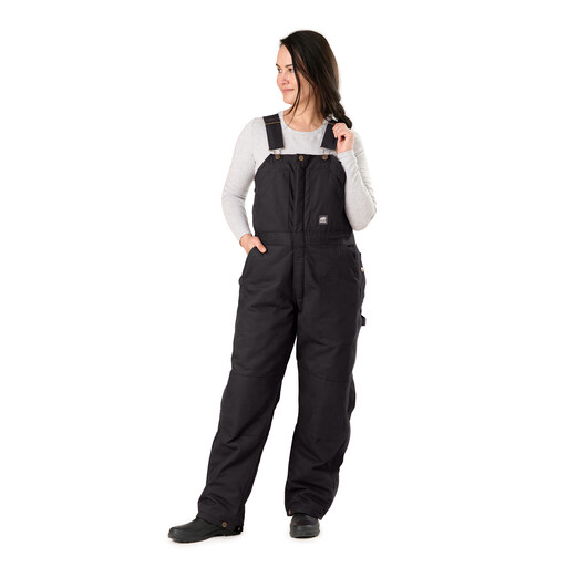 WB515BK Women's Softstone Duck Insulated Bib Overall 
