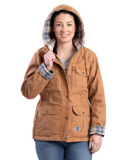WCH67BD Women's Vintage Washed Duck Barn Coat 