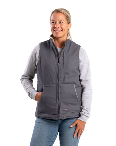WV15TNM Women's Sherpa-Lined Softstone Duck Vest 