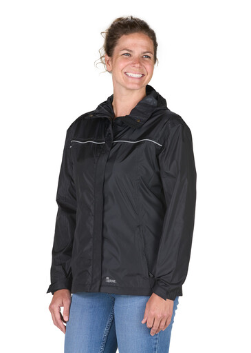 WRJ25BK NEW!!  Women's Weather Warrior Lightweight Hooded Rain Jacket 