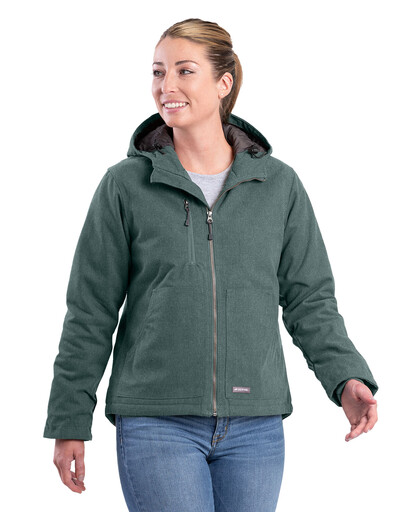 WHJ65JAD Women's Heather Duck Hooded Jacket