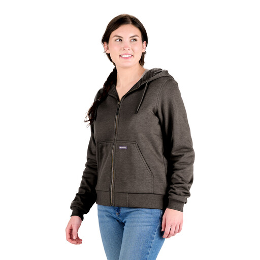 WSZ108GPH Women's Heritage Grid Fleece-Lined Full-Zip Hooded Sweatshirt 