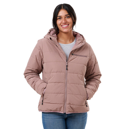 WHJ26ATL NEW!!  Women's Channel Quilt Ripstop Hooded Jacket 