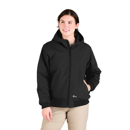 WHJ27BK NEW!!  Women's Flex Nylon Hooded Active Jacket 