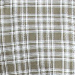Plaid Cedar Green Cream